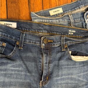 Set of 2 pairs of Sonoma Jeans - 36x30.